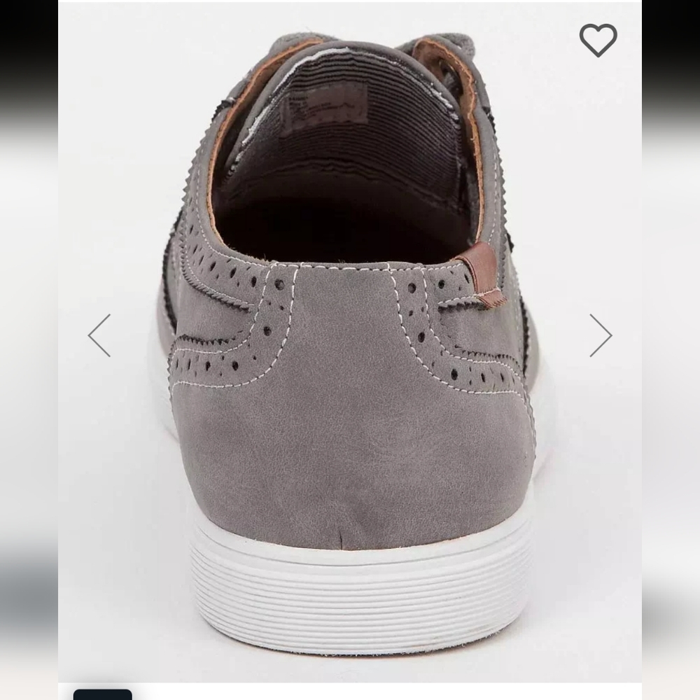 Steve Madden Ranny Nubuck Leather Gray Wingtip. Size 11 - Picture 3 of 8